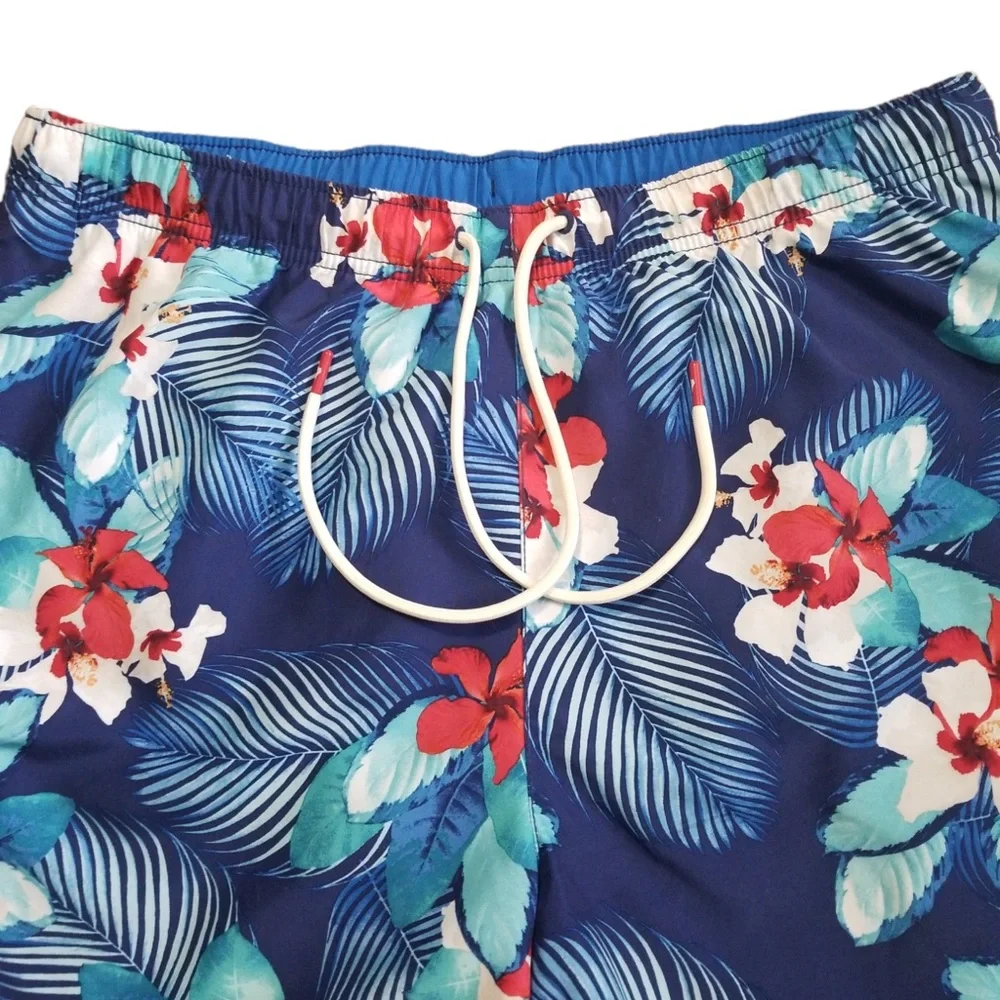 Tommy Bahama Men’s Blue Tropical Naples Monterosso Beach Swim Trunk Sz.‎ L NWOT